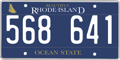 RI license plate 568641