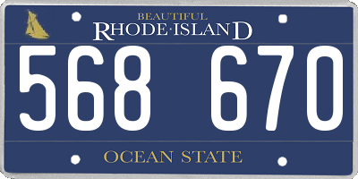 RI license plate 568670