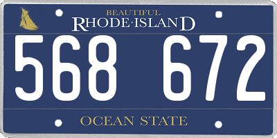 RI license plate 568672