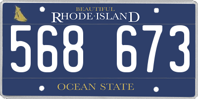 RI license plate 568673