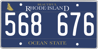 RI license plate 568676