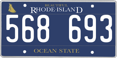 RI license plate 568693