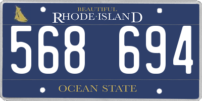 RI license plate 568694