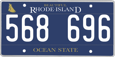 RI license plate 568696