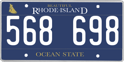 RI license plate 568698