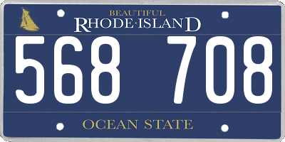 RI license plate 568708