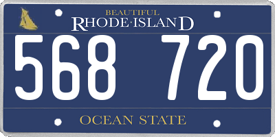 RI license plate 568720