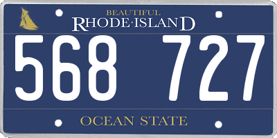 RI license plate 568727