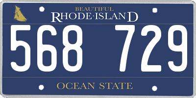 RI license plate 568729
