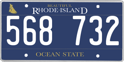 RI license plate 568732