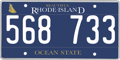 RI license plate 568733