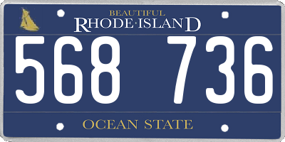 RI license plate 568736
