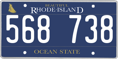 RI license plate 568738