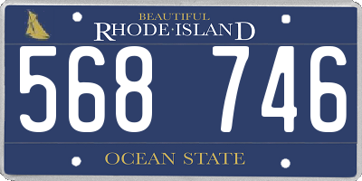RI license plate 568746