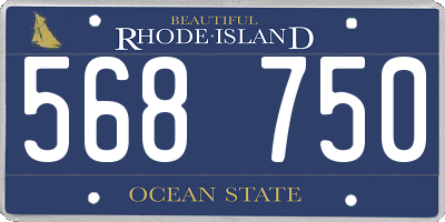 RI license plate 568750