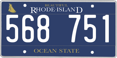 RI license plate 568751