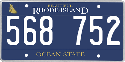 RI license plate 568752