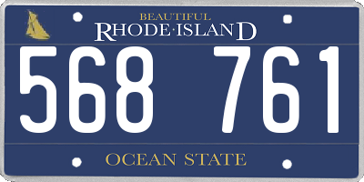 RI license plate 568761