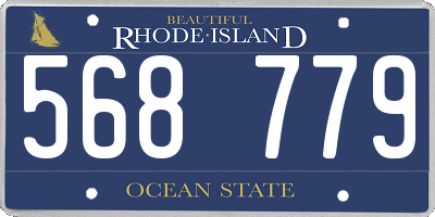 RI license plate 568779