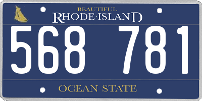 RI license plate 568781