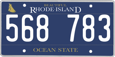 RI license plate 568783