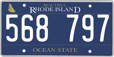 RI license plate 568797
