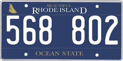 RI license plate 568802