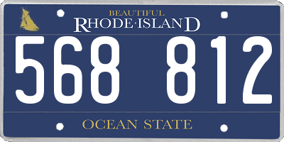 RI license plate 568812