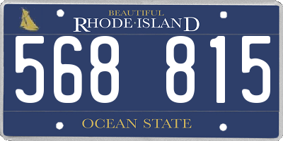 RI license plate 568815
