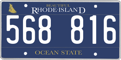 RI license plate 568816