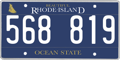 RI license plate 568819