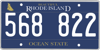 RI license plate 568822