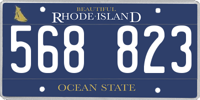 RI license plate 568823