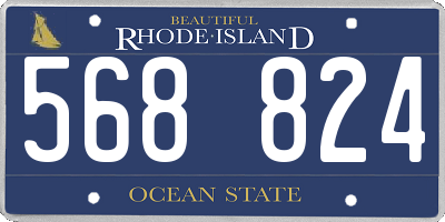 RI license plate 568824