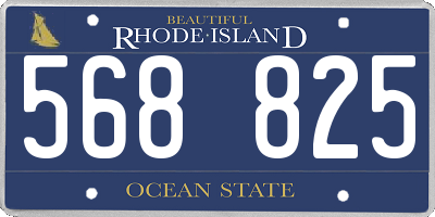 RI license plate 568825