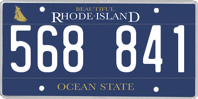 RI license plate 568841