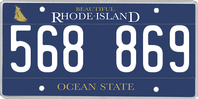 RI license plate 568869