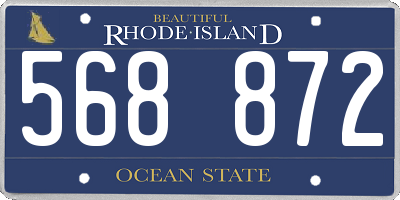 RI license plate 568872