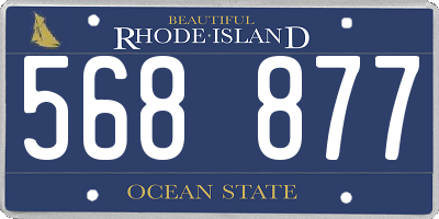 RI license plate 568877
