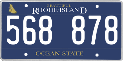 RI license plate 568878