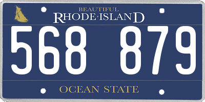 RI license plate 568879