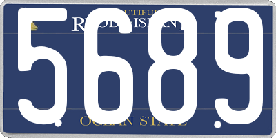 RI license plate 5689