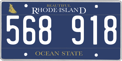 RI license plate 568918