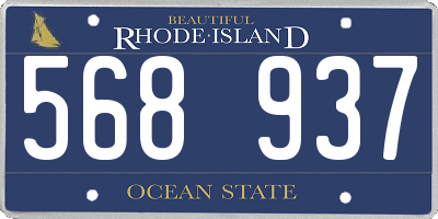 RI license plate 568937