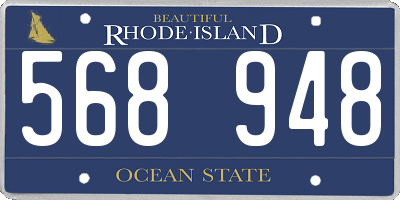 RI license plate 568948