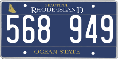 RI license plate 568949