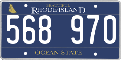RI license plate 568970