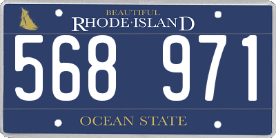 RI license plate 568971