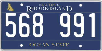 RI license plate 568991