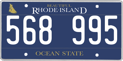 RI license plate 568995